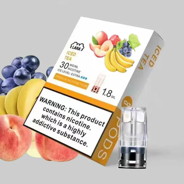 電子煙煙彈 LANA一代透明菸彈 桃子葡萄香焦