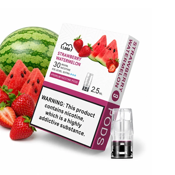 電子煙煙彈 LANA一代透明菸彈 草莓西瓜